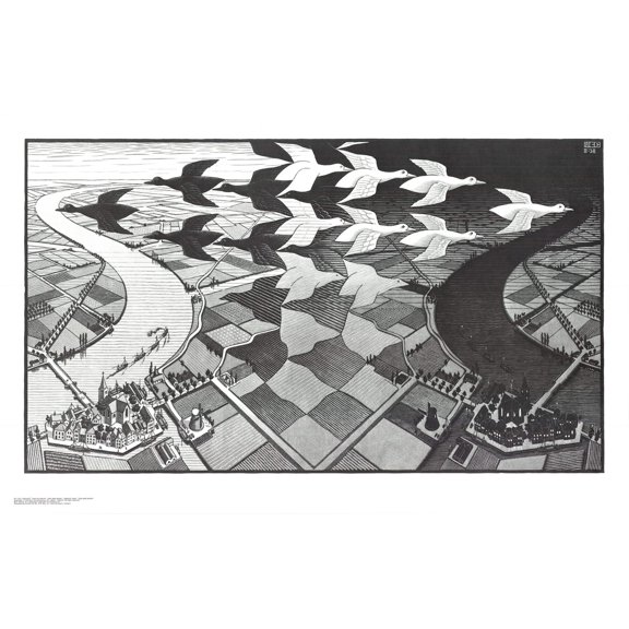 M.C. ESCHER Day and Night