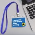 thumbnail image 3 of Portatarjetas De Exención Con Cordón, Portatarjetas De Identificación, Funda Protectora Para Viajes, Compras, Escuela, Oficina 2 Uds. Kearding HA043903-02, 3 of 6