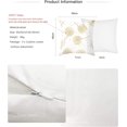 thumbnail image 4 of Funda de Almohada 45x45cm, Moderna Funda de Cojín para Sofá Hermosas Fundas para Cojines de Coche Protectores de Decoración del Hogar para Sofá (Hojas Doradas 01, Terciopelo), 4 of 5