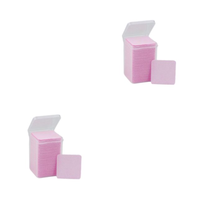 Guardurnaity 400x Toallitas Quita Pegamento - Convenientes y Eficientes Nail Art Essential Non Woven Nail Art Wipes rosa rosa 2Conjunto