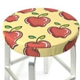 thumbnail image 3 of Fotbe Apple Stool Covers Round,Waterproof Round Bar Stool Covers Bar Chair Covers Washable Stool Cushion Slipcover for 12-14 Inch Chair-14 inch, 3 of 7
