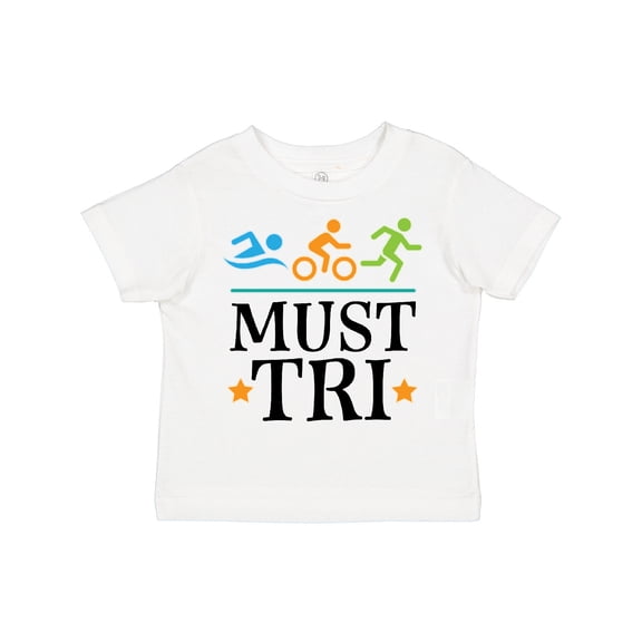 Inktastic Triathlon Sports Gift Must Tri Boys or Girls Toddler T-Shirt