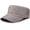 Beige, variant on LinYooLi Men's Linen Cadet Army Cap Plain Military Flat Top Baseball Sun Hat
