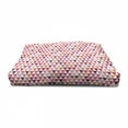 thumbnail image 3 of Pink Pet House, Geometric Triangle Patterns with Polka Dots Lines Zig Zag Prints Abstract Image Print, Outdoor & Indoor Portable Dog Kennel with Pillow and Cover, 5 Sizes, Multicolor, by Ambesonne, 3 of 4