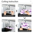 thumbnail image 5 of Purple Candy Pattern Single Compact Faucet Drying Pad 14.7x5.4in Absorbent Mat for Small Sinks, Vanity Countertops, 5 of 10