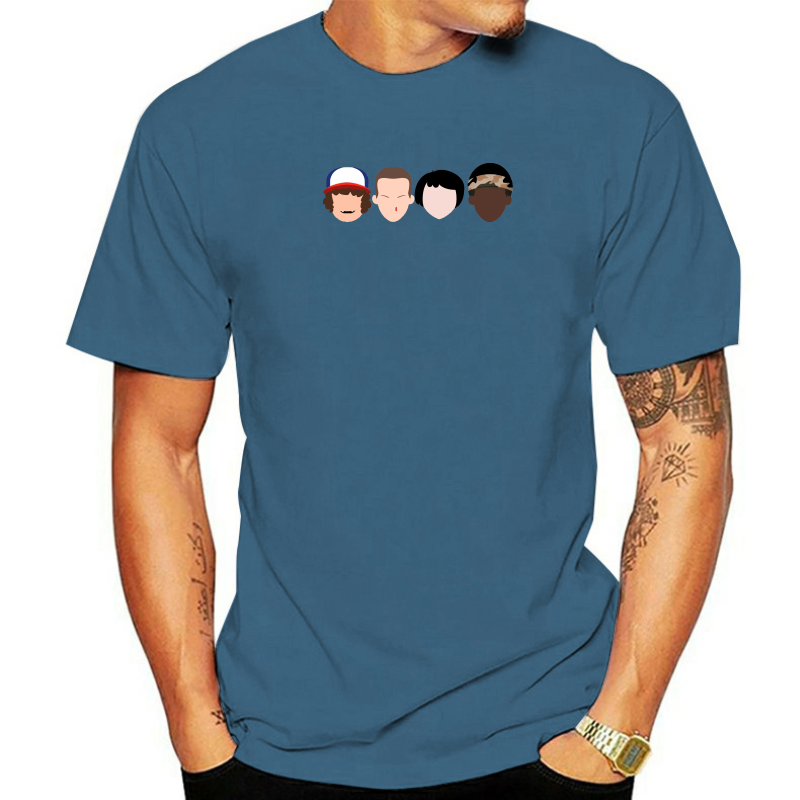 thumbnail image 3 of Camiseta Stranger Faces para hombre - CAJA DE REGALO STRANGER ELEVEN THINGS TERROR DVD Camiseta de manga corta para hombre Camiseta básica, 3 of 5
