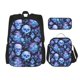 thumbnail image 1 of Balery Skull blue crystal flower Mochila Escolar 3 en 1 para Niños - Mochila Resistente con Lonchera Térmica y Estuche - Mochila Escolar para Niños y Niñas, 1 of 7