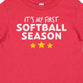 thumbnail image 4 of Inktastic It's My First Softball Season Boys or Girls Baby T-Shirt, 4 of 5