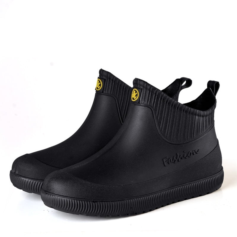 Alexsix Fashion Rain Boots for Men with Detachable Cotton Cover Soft ...