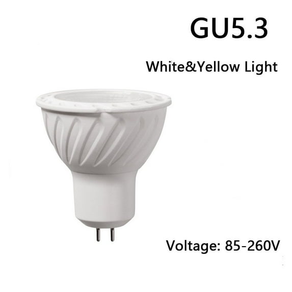 E27 Warm GU10 Natural Light Cup Lamp Light LED Spotlight Bulb LED Spotlights WHITE&YELLOW GU5.3/ 85-260V