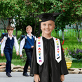 thumbnail image 2 of Alaiyaky Unisex Matte Kindergarten Graduation Gown Cap Tassel Set 2026 with Tassel for Kids, 2 of 7
