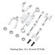 thumbnail image 3 of Tholdsy Accesorios de actualización Sujeción más fuerte con no fácil de deformar Reemplazo de piezas de oruga RC de alto brillo para WPL D12 Kits de construcción modelo Plata Tholdsy FN002029-03, 3 of 4