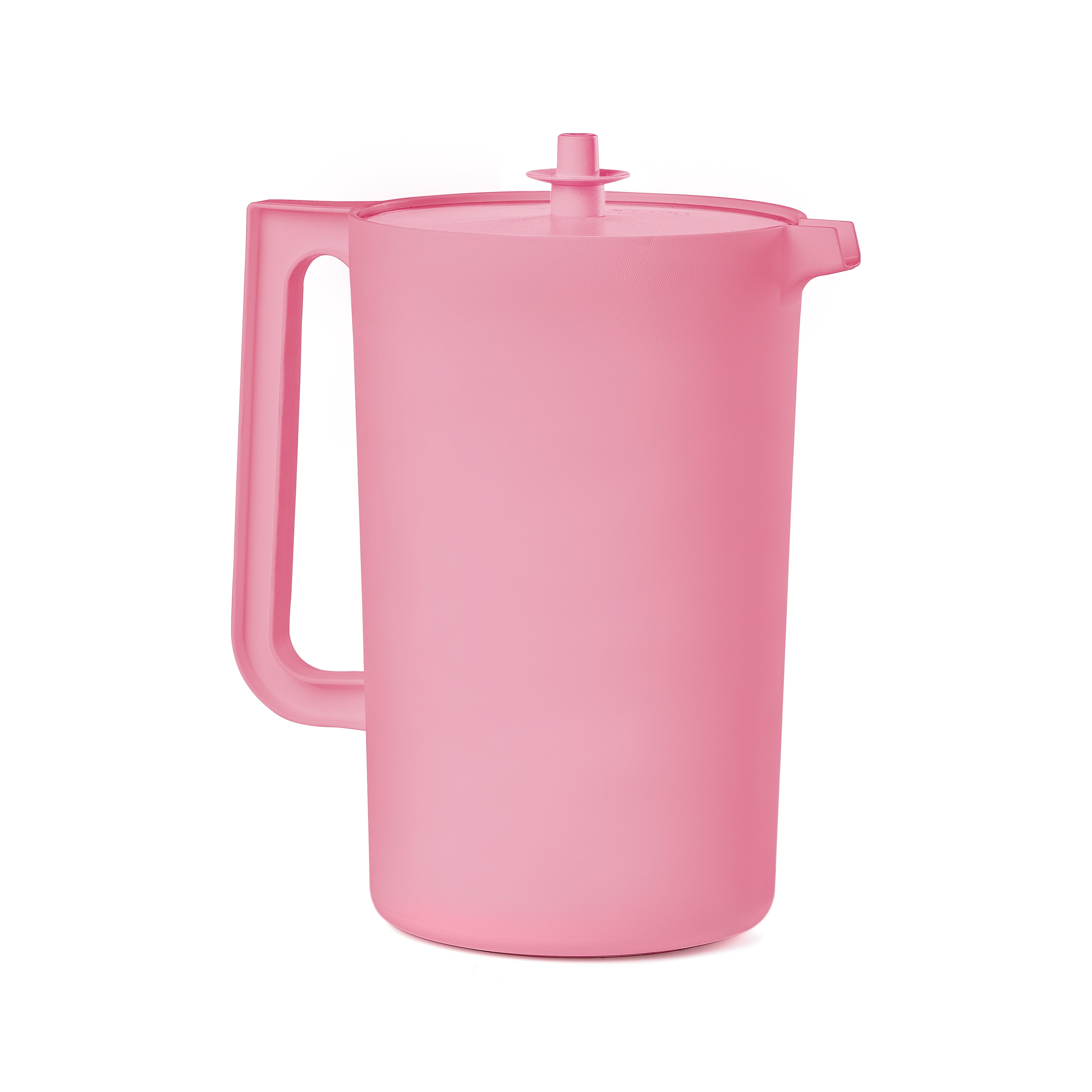 Tupperware Heritage 1 Gallon Plastic Pitcher with Lid, Pink