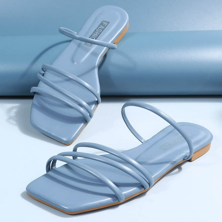 blue dress sandals flat AXXD Womens Shoes Sandals Flat Summer Trendy Mothers Day