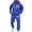 Dark Blue, variant on ibiyuan 2 Piece Sweat Suits for Men Long Sleeve Pullover Hoodie and Pants Long Sleeve Hoodie and Pants Outfits Tracksuits Sportwear Set,White