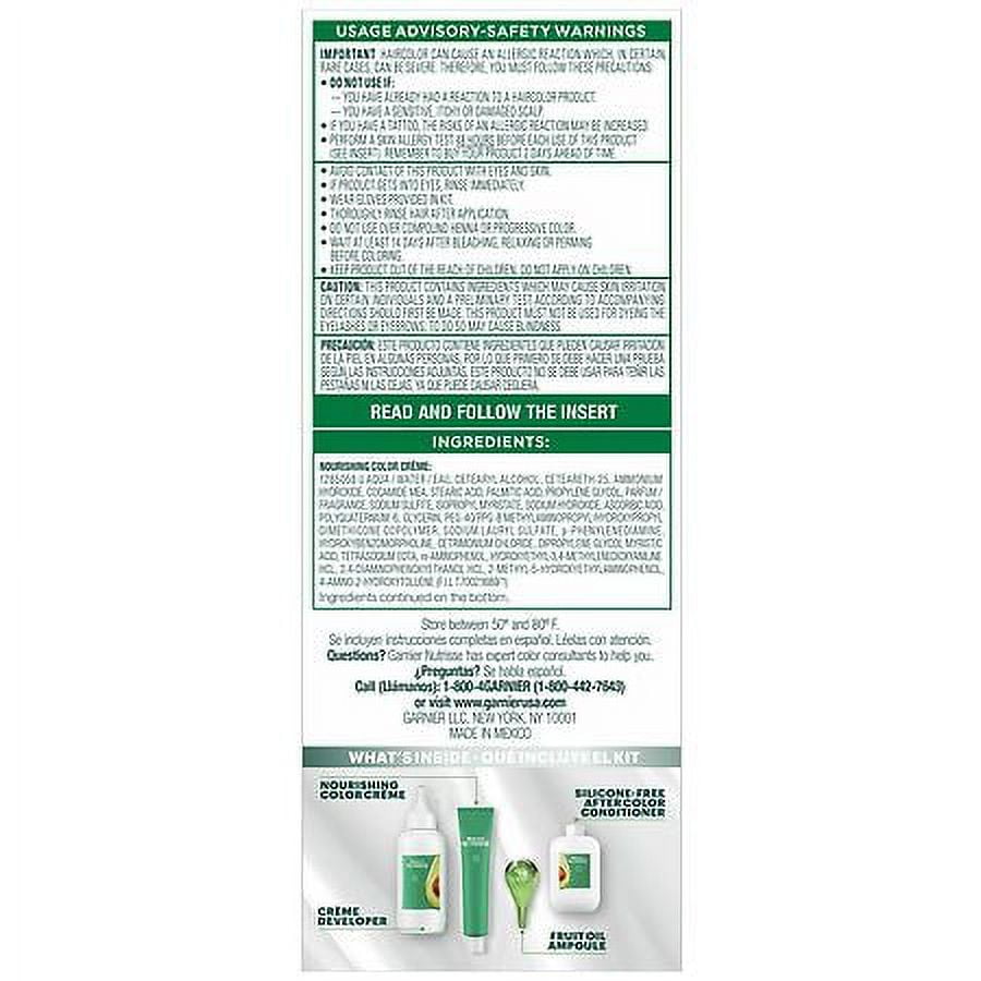 Garnier Nutrisse Nourishing Permanent Hair Color, 51 Medium Ash Brown (Cool Tea) 1.0 set Pack of 2