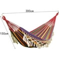 thumbnail image 3 of RKXQT Camping Hammock, Durable Canvas Fabric, Sturdy Tree Straps with Carrying Bag, for Travel, Beach, Backyard, Red, 3 of 5