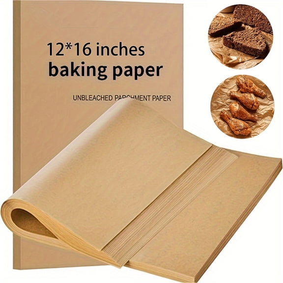Parchment Paper Sheets 100 Pcs Non Stick Baking Paper Liner for Air Fryer Steamer BBQ Oven Cooking Oil Proof Food Grade Heat Resistant Paper Mat