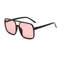 thumbnail image 1 of Optical Glasses Black Rimmed Spectacles Fashionable UV Protection Large-frame Clothing Accessories for Eyes Protection Black Rimmed Pink, 1 of 6