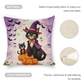 thumbnail image 4 of Halloween Cats Witch Costumes Linen toss pillowcase decoration pillowcase gifting preferred 24x24 inch cushion cover 4 sets sofa pillowcase sofa bedroom living room car, 4 of 8