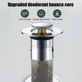 thumbnail image 4 of 2Pcs Pop Up Sink Drain Filter Plug Hair Catcher Shower Sink Mesh Basket Strainer, 4 of 6