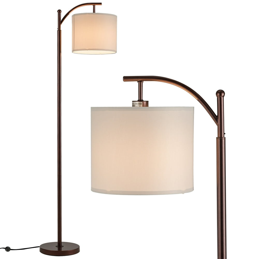 Modern Floor Lamp Standing Tall Pole Uplight with Hanging Lamp Shade