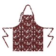 thumbnail image 2 of Red Christmas Plaid Deer and Tree Apron-Garden Aprons for Women with Pockets-Cotton Linen Waterproof Kitchen Cooking Gardening Aprons Adjustable for Kitchen,Cooking,BBQ and Salon 32"x27", 2 of 7