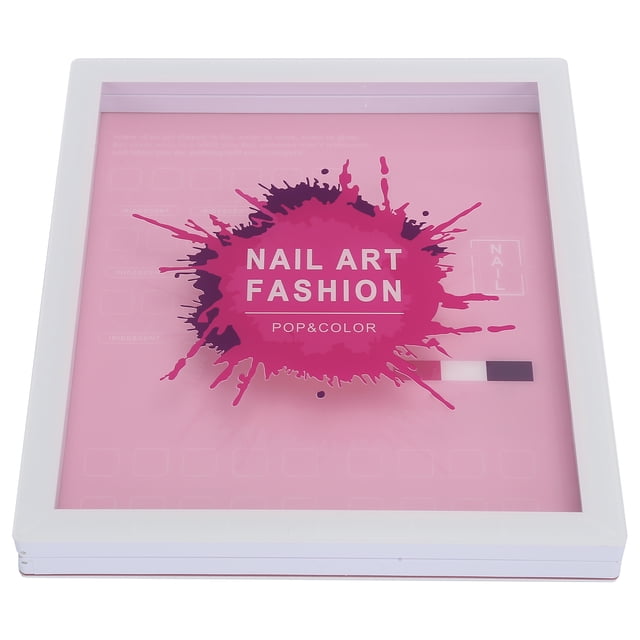 Tabla de exhibición de uñas, libro de exhibición de muestra de esmalte de uñas profesional de 39 colores
