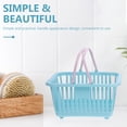thumbnail image 4 of 2 Pcs Mini Toy Basket Kids Grocery Basket with Handles Easter Eggs Baskets Kitchen Pretend Play Small Storage Basket Toy for Kids Toddlers Party Favors Blue Pink, 4 of 6