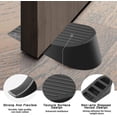 thumbnail image 4 of Door Stops, Extra Large Rubber Door Wedges Heavy Duty Black Door Stoppers Wedge, 4 of 5