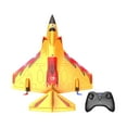 thumbnail image 1 of Planeador RC, avión a reacción con Control remoto, juguetes de al aire libre con luz, avión RC de espuma, avión RC para niños, adultos, niños y , naranja, 1 of 8