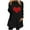 Black, variant on HBYJLZYG Sherpa Fleece Sweatshirt For Women, Glitter Heart Print Valentine's Day Hoodless Womens Long Sleeve Tops Round Neck Pocket Casual Shirts