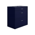 thumbnail image 1 of Space Solutions 30"W Metal 3 Drawer Home Office File Cabinet Navy, 1 of 4