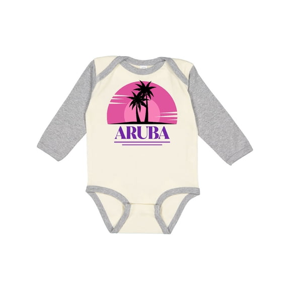 Inktastic Aruba Vacation Cruise Girls Long Sleeve Baby Bodysuit
