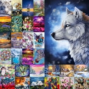 Angle View: Goory Landscape Winter 5D Full Drill Diamond Painting Embroidery Cross Stitch DIY Kit