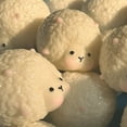 thumbnail image 5 of EGNMCR Crème Mouton Musique Pince Décompression Lente Jouets Simulation Article Fait Main, 5 of 5