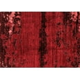 thumbnail image 1 of Ahgly Company Indoor Rectangle Abstract Red Modern Area Rugs, 4' x 6', 1 of 4