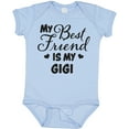 thumbnail image 3 of Inktastic My Best Friend is My Gigi with Hearts Boys or Girls Baby Bodysuit, 3 of 5