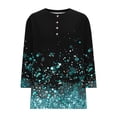 thumbnail image 6 of Fewfanhot Women's Clothing 2026 Blouse Crewneck Pleated Tunic Tops 3/4 Sleeve Dressy Casual Shirts Business Work Outfits, 6 of 7