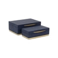 thumbnail image 5 of Zynova Rectangular Box Set - Blue Faux Shagreen, 5 of 13