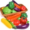 Kitchen Pretend Play Vegetable Food Toys Playset (Fresh Cabbage, Napa Cabbage, Corn, Eggplant, Carrot, Asparagus, Tomato, Pepper) 20 PCs