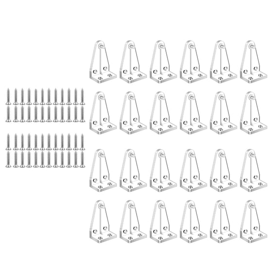 WINDLAND 12/24Pcs Clear Window Blinds Hold Down Brackets Bottom Rails Hold Clips Positioning Hook Replacements Easy Installation