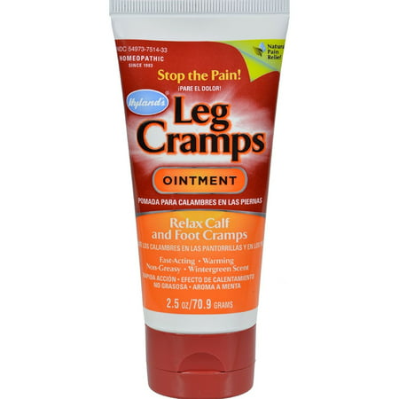 Hyland Ointment Leg Cramp, Tried and true remedy for leg cramps, with homeopathic quinine (Cinchona Off 3X). By Hyland's