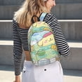 thumbnail image 5 of Lsque Sanrio Pattern Canvas Daypack, Durable Backpack, High-quality Versatile Backpack,Vintage Compact Backpack-Small, 5 of 6