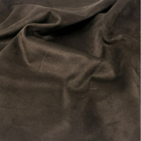 Chocolate Spandex Double-Sided Suede