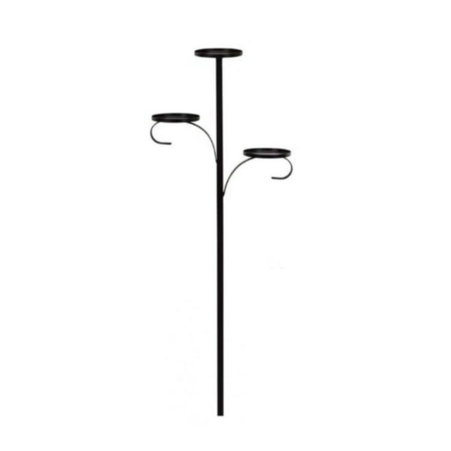 Candelabro triple Strade Fareast Limited para Navidad decoración interior 90cm color negro