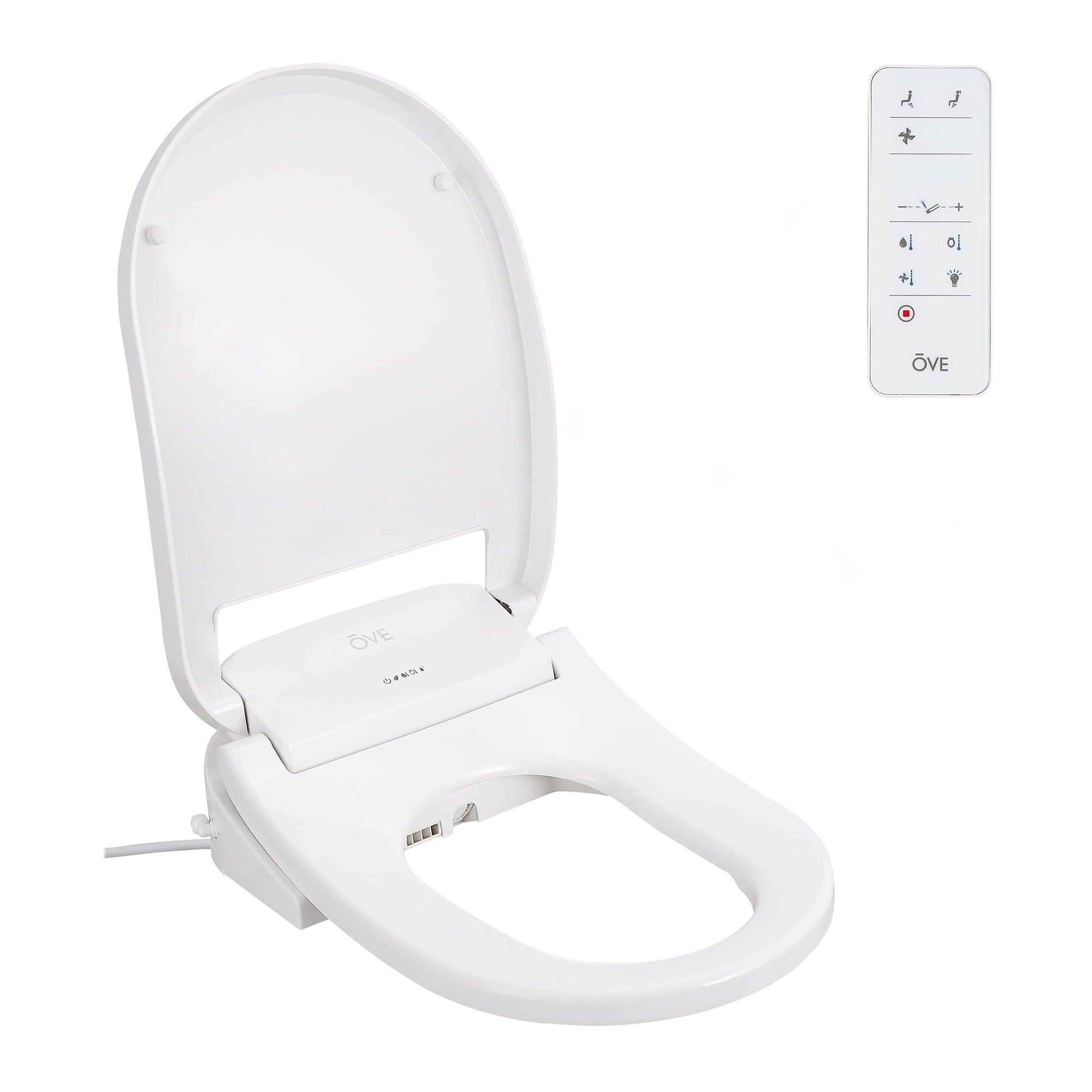 Ove Decors Vanda Elongated RoundHeated Electric Bidet Toilet Seat