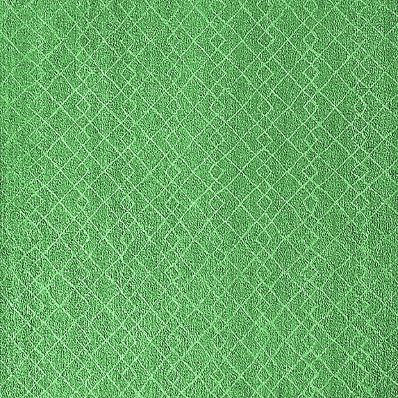 Ahgly Company Indoor Square Solid Emerald Green Modern Area Rugs, 8' Square