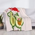 thumbnail image 3 of Balery Avocado Lovers Wearing Umbrella Manta de Franela con Dibujo, Lujo Ultra Suave y Cálido, Antipelusa y Resistente a las Arrugas para Cama, Sofá, Camping -50"x40", 3 of 6