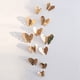 thumbnail image 2 of Juego de pegatinas de pared de mariposa huecas de metal rosa para sala de estar, dormitorio, fondo de TV, pegatinas decorativas de grafiti, 2 of 5